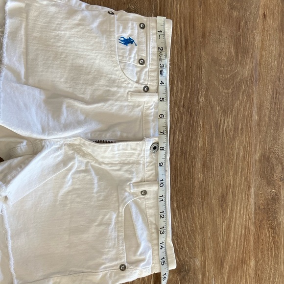 Polo Ralph Lauren white denim shorts size 27 - Picture 2 of 5